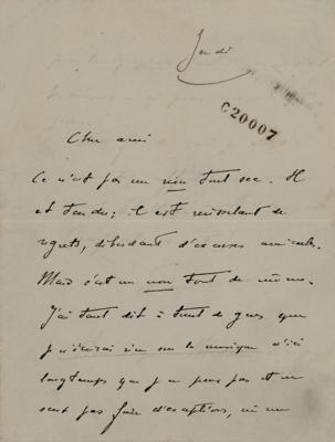 Lot #615 Paul Dukas Autograph Letter Signed - Image 1