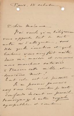 Lot #532 Gabriel Faure Autograph Letter Signed - Image 1