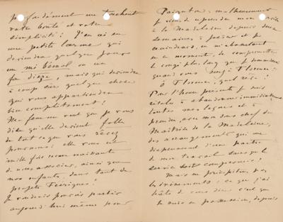 Lot #532 Gabriel Faure Autograph Letter Signed - Image 2