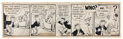 Lot #404 Bud Fisher and Al Smith (9) Mutt and Jeff Comic Strips - Image 2