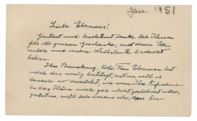 Lot #133 Albert Einstein Autograph Letter Signed to Personal Doctor - Image 1