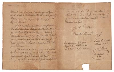 Lot #593 Pierre Baillot Letter Signed - Image 2