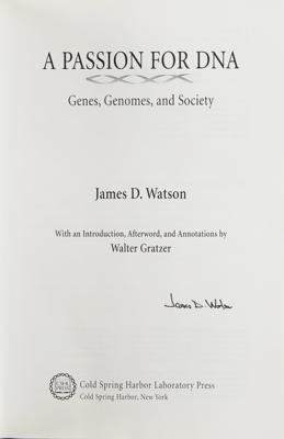 Lot #165 DNA: James Watson Signed Book - Image 2