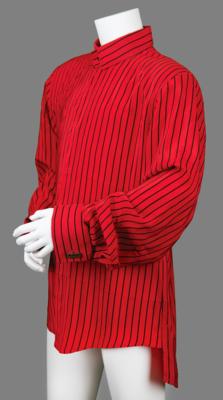Lot #8083 Prince's Custom-Made Red Striped Shirt with 