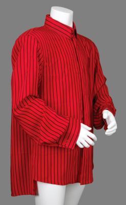 Lot #8083 Prince's Custom-Made Red Striped Shirt with 