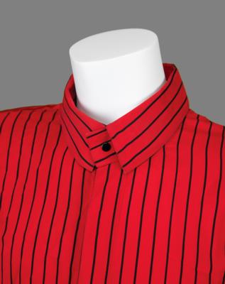 Lot #8083 Prince's Custom-Made Red Striped Shirt with 