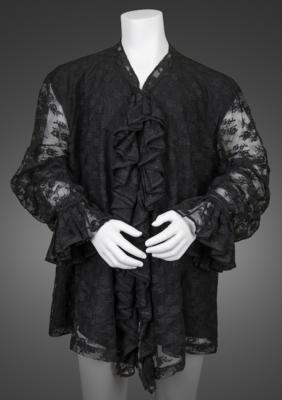 Lot #8187 Prince's Stage-Worn Black Lace Shirt from the New Power Soul Tour - Image 1