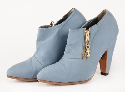 Lot #8143 Prince's Stage-Worn Iconic High-Heeled Blue Boots from the Act I Tour - Image 1