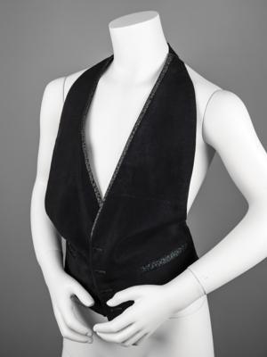 Lot #8039 Prince's Stage-Worn Black Vest from the Parade Tour - Image 1