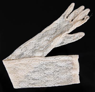 Lot #8004 Prince's Screen- and Stage-Worn 'Purple Rain' White Lace Glove - Image 1