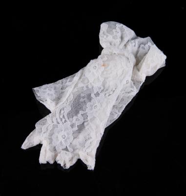 Lot #8005 Prince's Purple Rain White Lace Gloves - Image 1