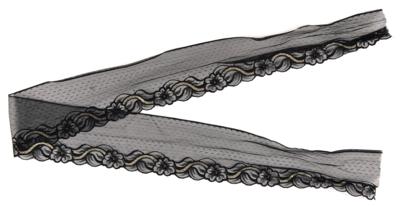 Lot #8008 Prince's Screen- and Stage-Worn 'Purple Rain' Black-and-Silver Lace Mask - Image 2