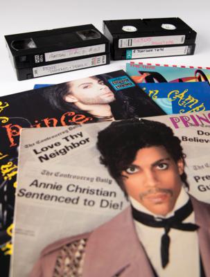 Lot #8115 Prince (6) Albums and (4) VHS Tapes - Image 1