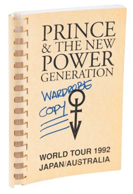 Lot #8132 Prince 1992 World Tour Book for Japan/Australia (Wardrobe Copy) - Image 1