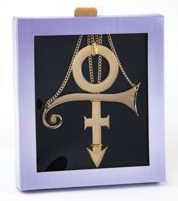 Lot #8152 Prince '3 Chains o' Gold' Replica Necklace (Official Merchandise) - Image 1