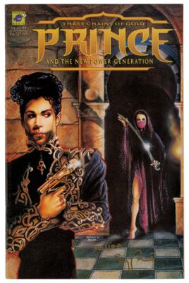 Lot #8158 Prince: Limited Edition 'Three Chains of Gold' Comic Book Signed by Steve Parke - Image 1