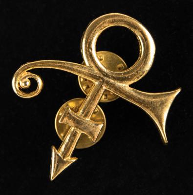Lot #8160 Prince 1992 Love Symbol Pin (Wardrobe Copy) - Image 1