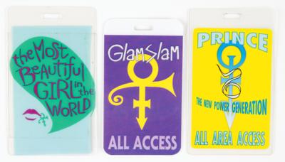 Lot #8092 Prince (3) Backstage Event and Tour Passes - Image 1