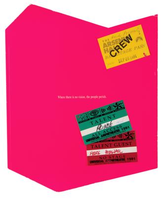 Lot #8127 Prince (2) Backstage Passes and Original Program for the 1991 MTV Video Music Awards - Image 1