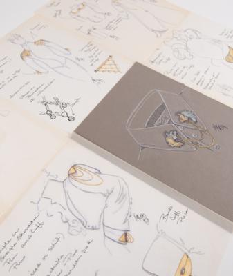 Lot #8148 Prince (5) Original Jewelry Concept Drawing Moodboards by Liz Bucheit - Image 1