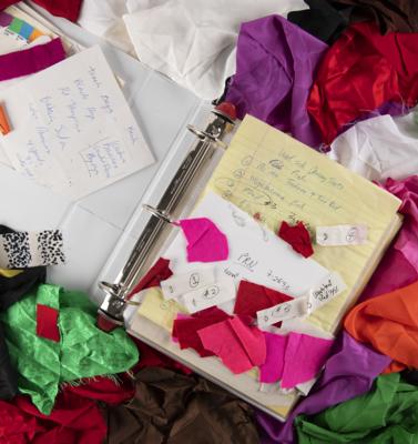 Lot #8150 Prince Collection of (300+) Dyed Fabric Samples for the Act I and II Tours, The Ultimate Live Experience, and Japan '96 (1993-1996) - Image 1