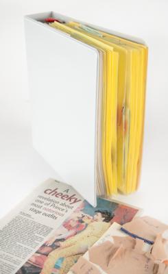 Lot #8082 Prince Collection of (400+) Dyed Outfit Fabric Samples for the 1991 MTV Video Music Awards ?Butt Suit,? Batman, Graffiti Bridge, and the Nude and Diamonds and Pearls Tours (1989-1992) - Image 2