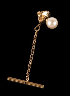 Lot #8018 Prince's Stage-Worn Pearl Earring from the Purple Rain Tour - Image 1