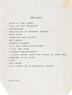 Lot #8059 Sign o' the Times Hand-Drawn Outfit Designs with Preliminary Wardrobe Documents - Image 4