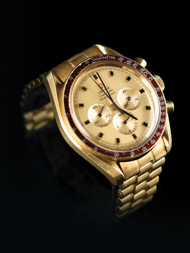 Ron Evans's 18K Gold Omega Speedmaster Professional Watch RR