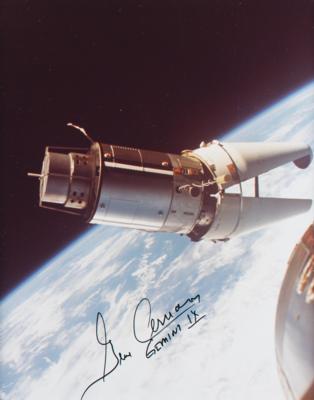 Lot #9131 Tom Stafford's Gemini 9 Flown Patch with Signed Photograph - Image 2