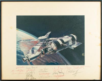 Lot #9575 Astronauts Multi-Signed Photograph - Image 1