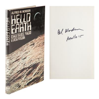 Lot #9478 Al Worden's Signed Book: Hello Earth - Image 1
