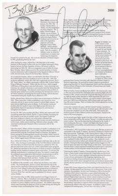 Lot #9593 Buzz Aldrin and Gene Cernan Signed Program - Image 2