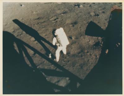 Lot #9305 Buzz Aldrin Oversized Photograph - Image 1