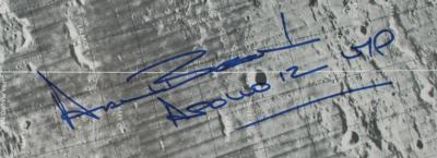 Lot #9347 Alan Bean Signed LM Descent Chart - Image 1