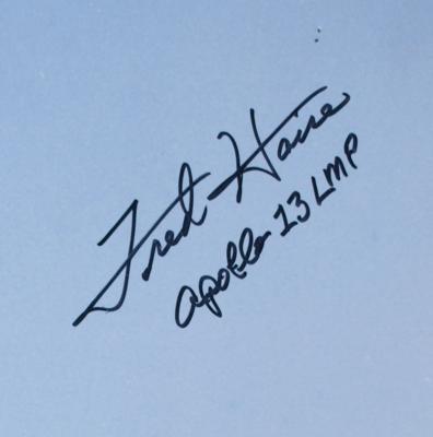 Lot #9406 Fred Haise Signed Oversized Photograph - Image 2