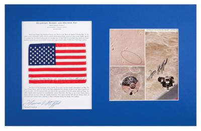 Lot #9246 Tom Stafford's Apollo 10 Flown Flag - Image 1