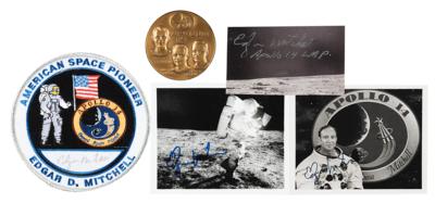 Lot #9434 Edgar Mitchell (4) Signed Items - Image 1