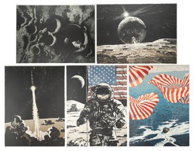 Lot #9905 Robert McCall Suite of (5) Signed Lithographs - Image 1