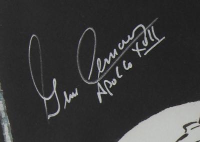 Lot #9534 Gene Cernan Signed Print by Ron Woods - Image 2