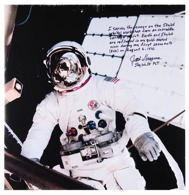 Lot #9723 Jack Lousma Signed Oversized Photograph - Image 1