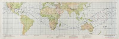 Lot #9211 Frank Borman Signed Apollo 8 Earth Orbit Chart - Image 2