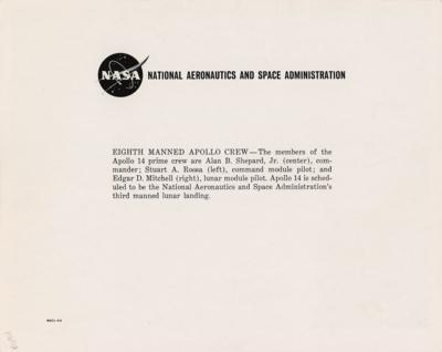Lot #9439 Alan Shepard Signed Photograph - Image 2