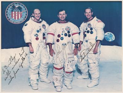 Lot #9502 Apollo 16 Signed Photograph - Image 1