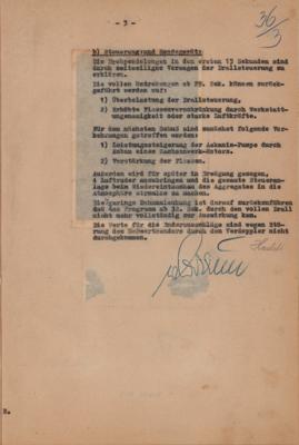 Lot #9682 Wernher von Braun Signed V-2 Rocket Report - Image 3