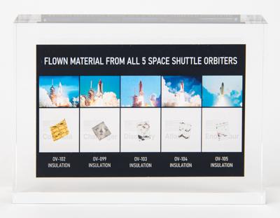 Lot #9780 Space Shuttle Orbiter Insulation Swatch Display (Attested as Flown) - Image 1