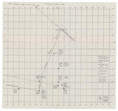 Lot #9076 Curt Newport's Liberty Bell 7 Recovery Plotting Chart - Image 1