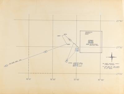 Lot #9079 Liberty Bell 7 Navigational Recovery Data Chart - Image 1