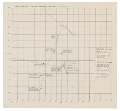 Lot #9080 Liberty Bell 7 Navigational Recovery Plotting Chart - Image 1