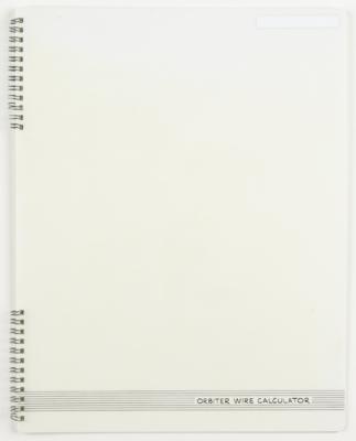 Lot #9794 Space Shuttle Orbiter Wire Calculator Booklet - Image 1